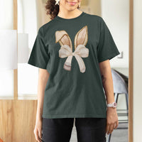 Easter Teachers Bunny Coquette Ears T Shirt For Women