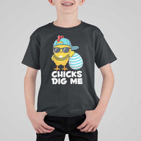 Funny Easter T Shirt For Kid Chicks Dig Me