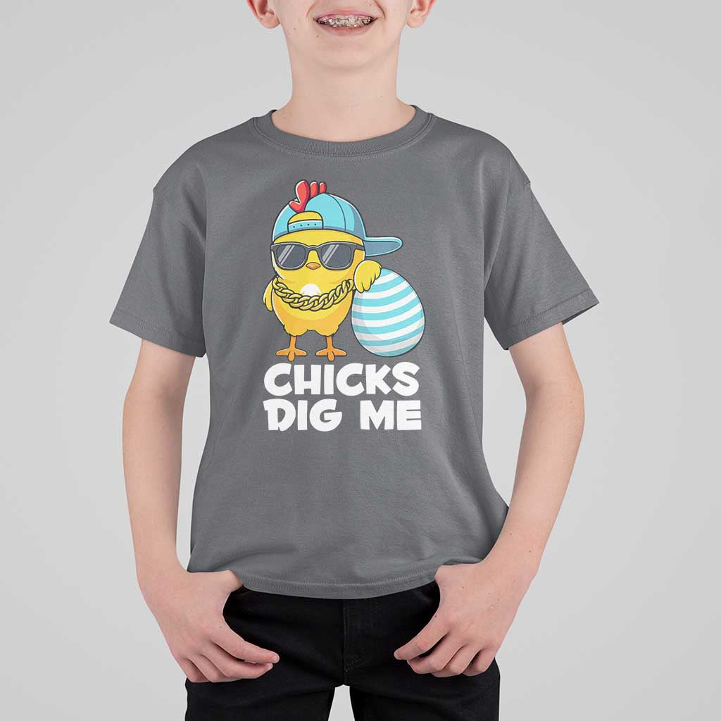Funny Easter T Shirt For Kid Chicks Dig Me