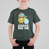 Funny Easter T Shirt For Kid Chicks Dig Me