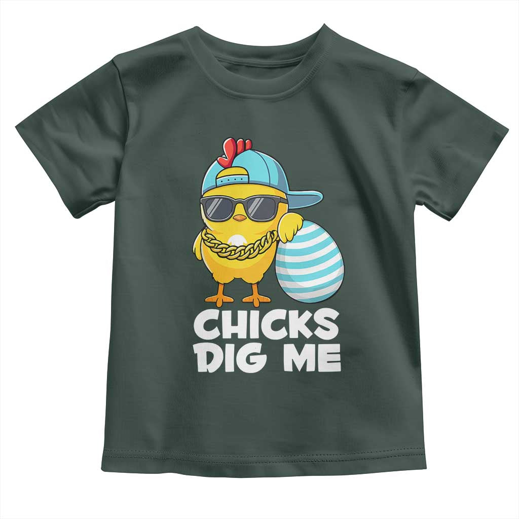 Funny Easter Toddler T Shirt Chicks Dig Me