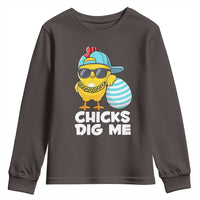 Funny Easter Youth Sweatshirt Chicks Dig Me