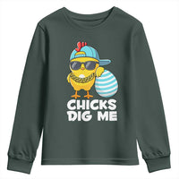 Funny Easter Youth Sweatshirt Chicks Dig Me