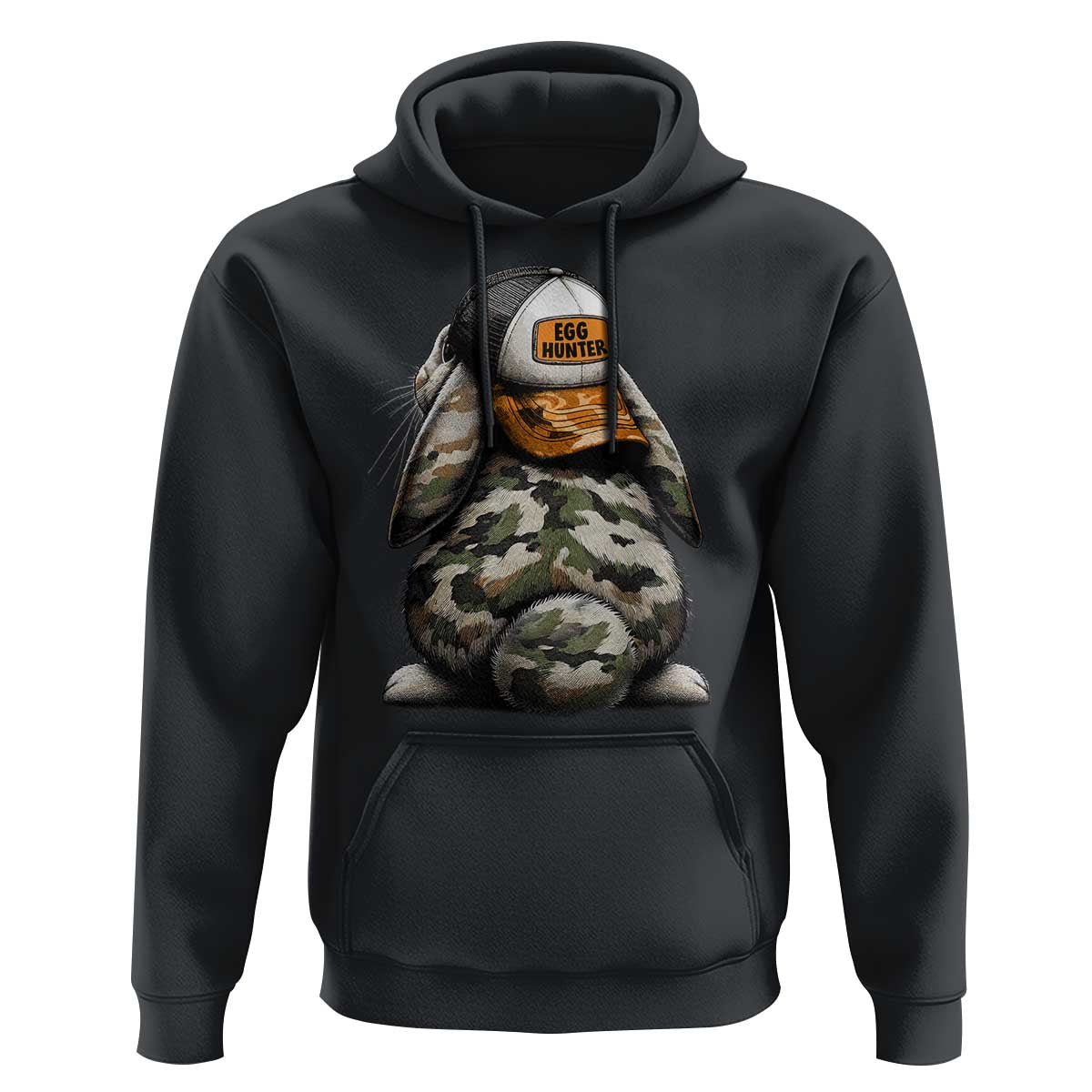 Camo Easter Bunny Hoodie Egg Hunter Kids