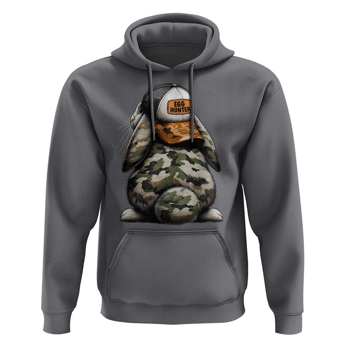 Camo Easter Bunny Hoodie Egg Hunter Kids