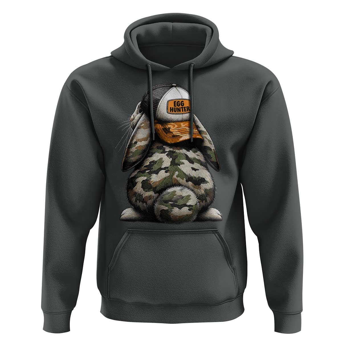 Camo Easter Bunny Hoodie Egg Hunter Kids
