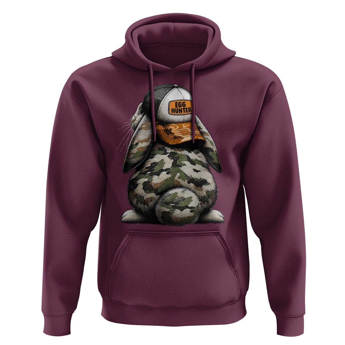 Camo Easter Bunny Hoodie Egg Hunter Kids