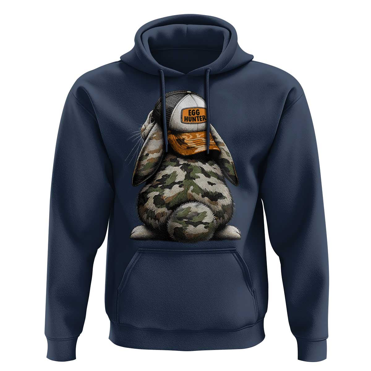 Camo Easter Bunny Hoodie Egg Hunter Kids