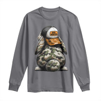 Camo Easter Bunny Long Sleeve Shirt Egg Hunter Kids
