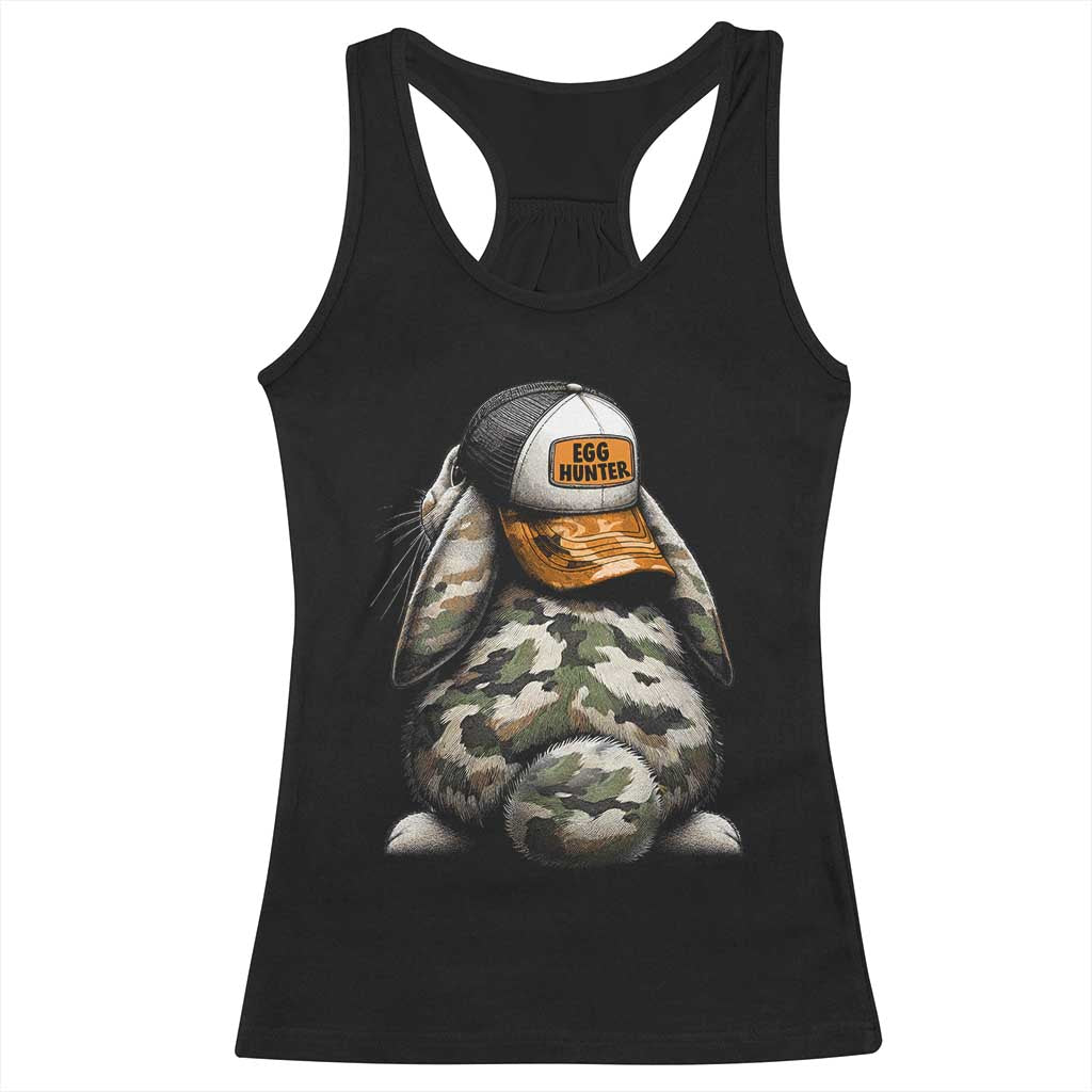 Camo Easter Bunny Racerback Tank Top Egg Hunter Kids