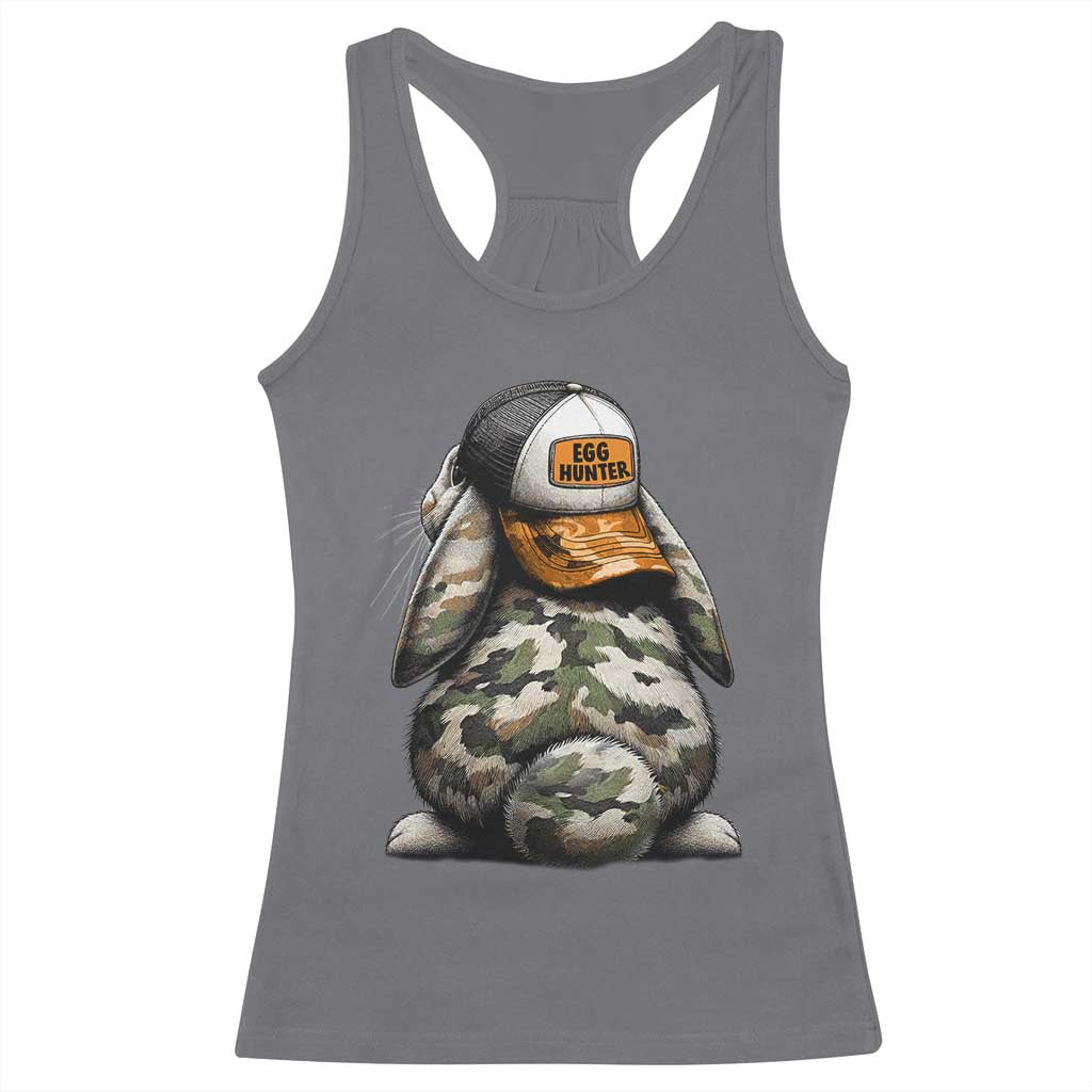 Camo Easter Bunny Racerback Tank Top Egg Hunter Kids