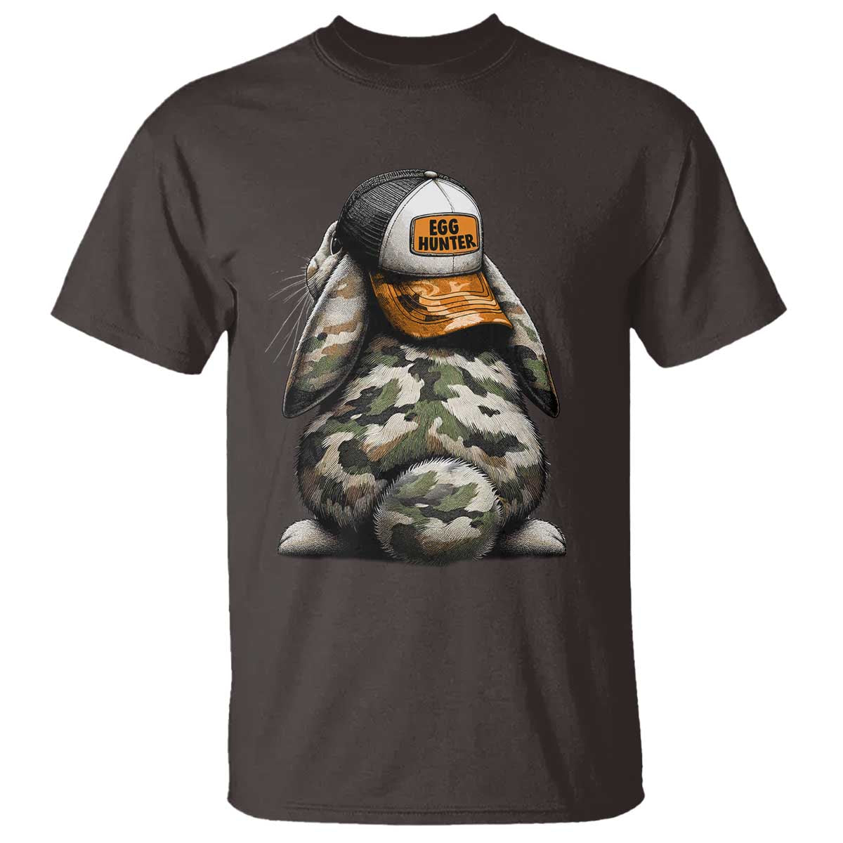 Camo Easter Bunny T Shirt Egg Hunter Kids