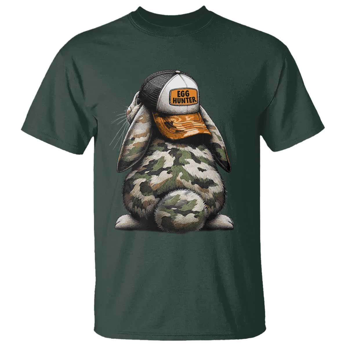 Camo Easter Bunny T Shirt Egg Hunter Kids