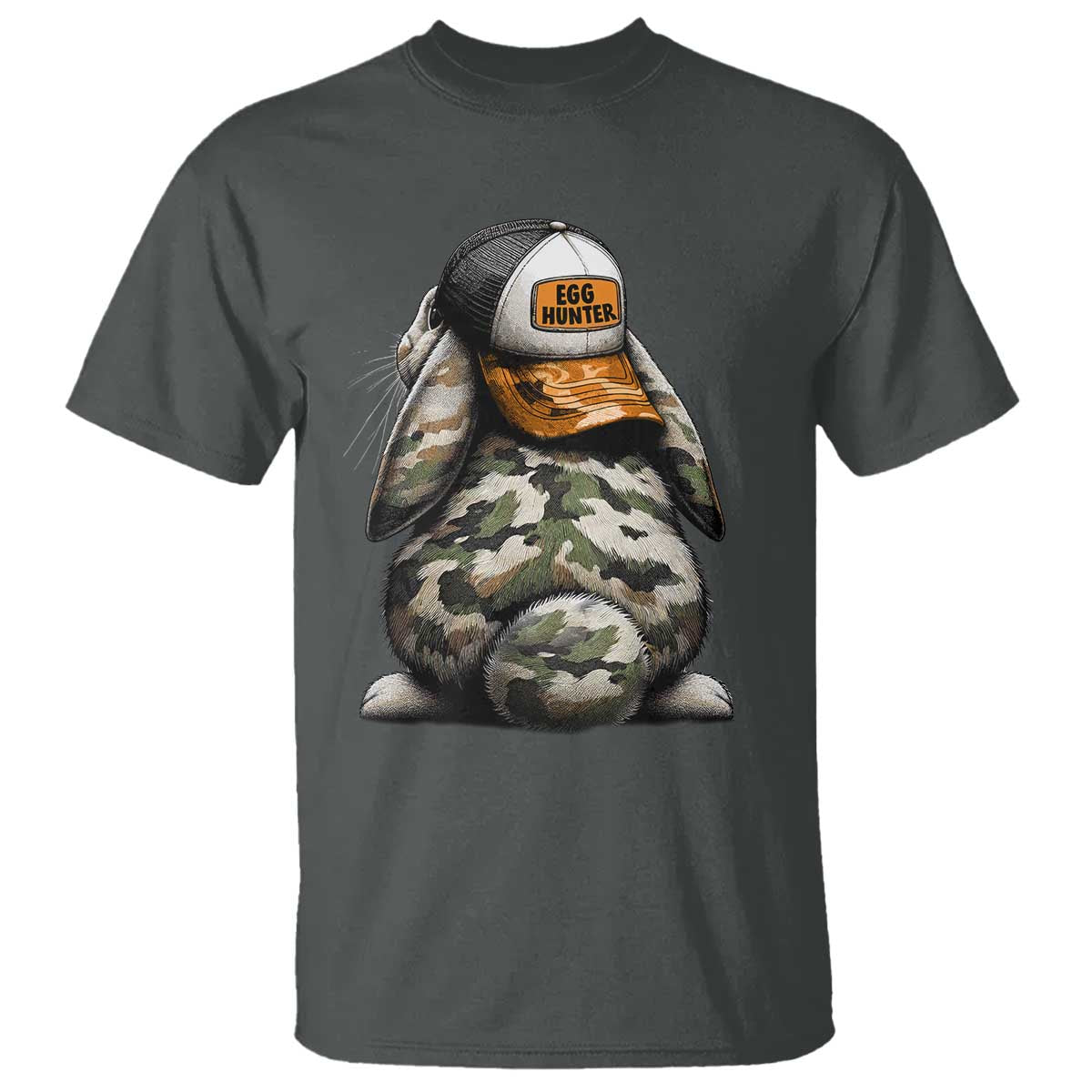 Camo Easter Bunny T Shirt Egg Hunter Kids