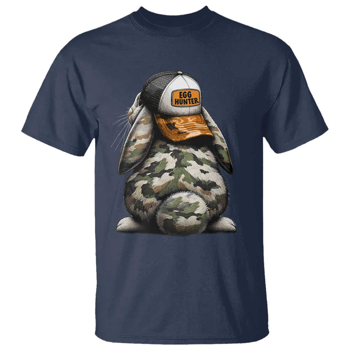 Camo Easter Bunny T Shirt Egg Hunter Kids
