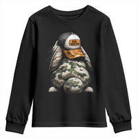 Camo Easter Bunny Youth Sweatshirt Egg Hunter Kids