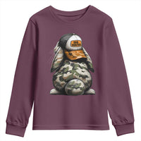 Camo Easter Bunny Youth Sweatshirt Egg Hunter Kids