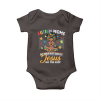 Afro Autism Mom Baby Onesie African American Autistic Black Mama Religious Cross