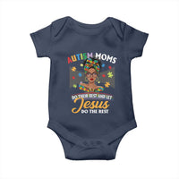 Afro Autism Mom Baby Onesie African American Autistic Black Mama Religious Cross