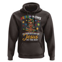 Afro Autism Mom Hoodie African American Autistic Black Mama Religious Cross