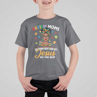 Afro Autism Mom T Shirt For Kid African American Autistic Black Mama Religious Cross