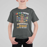 Afro Autism Mom T Shirt For Kid African American Autistic Black Mama Religious Cross