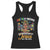 Afro Autism Mom Racerback Tank Top African American Autistic Black Mama Religious Cross