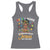 Afro Autism Mom Racerback Tank Top African American Autistic Black Mama Religious Cross