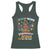 Afro Autism Mom Racerback Tank Top African American Autistic Black Mama Religious Cross
