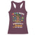 Afro Autism Mom Racerback Tank Top African American Autistic Black Mama Religious Cross