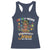 Afro Autism Mom Racerback Tank Top African American Autistic Black Mama Religious Cross