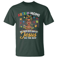 Afro Autism Mom T Shirt African American Autistic Black Mama Religious Cross