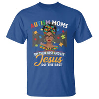 Afro Autism Mom T Shirt African American Autistic Black Mama Religious Cross