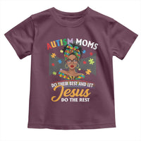 Afro Autism Mom Toddler T Shirt African American Autistic Black Mama Religious Cross