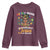 Afro Autism Mom Youth Sweatshirt African American Autistic Black Mama Religious Cross