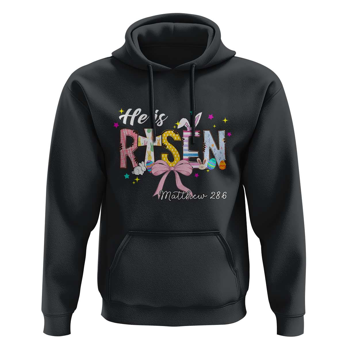 He Is Risen Hoodie Jesus Christian Happy Easter Coquette Cross