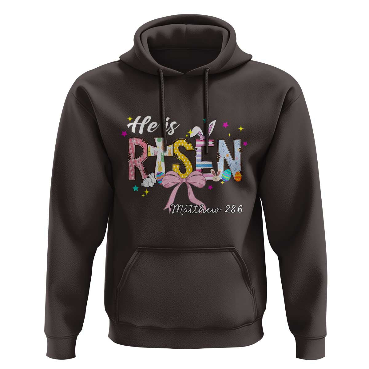 He Is Risen Hoodie Jesus Christian Happy Easter Coquette Cross