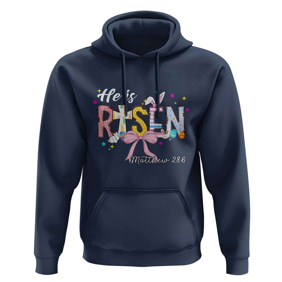He Is Risen Hoodie Jesus Christian Happy Easter Coquette Cross