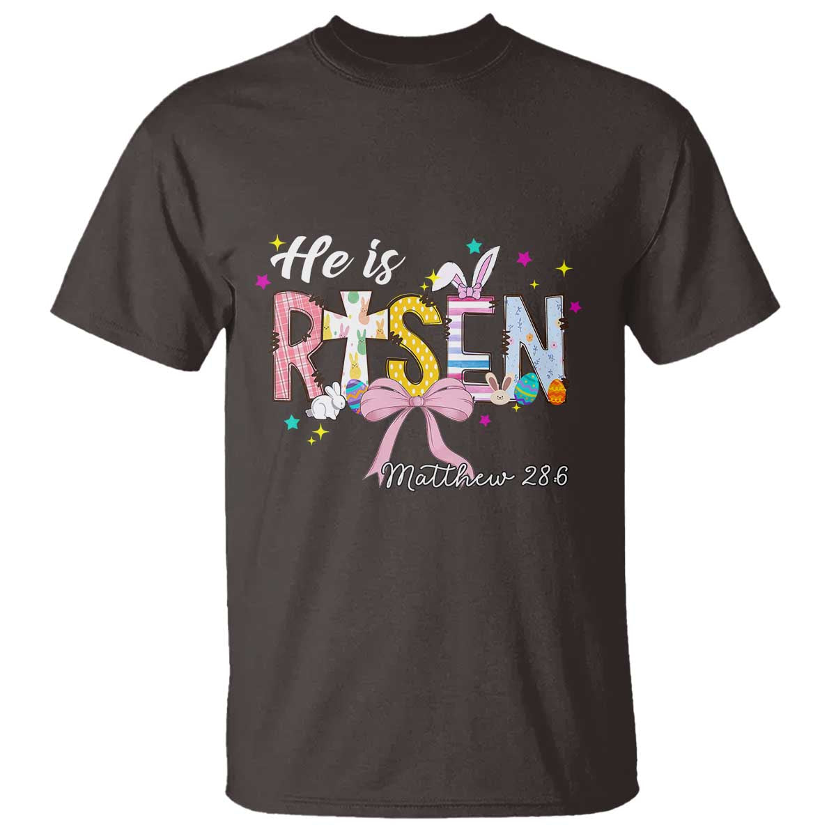 He Is Risen T Shirt Jesus Christian Happy Easter Coquette Cross