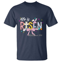 He Is Risen T Shirt Jesus Christian Happy Easter Coquette Cross