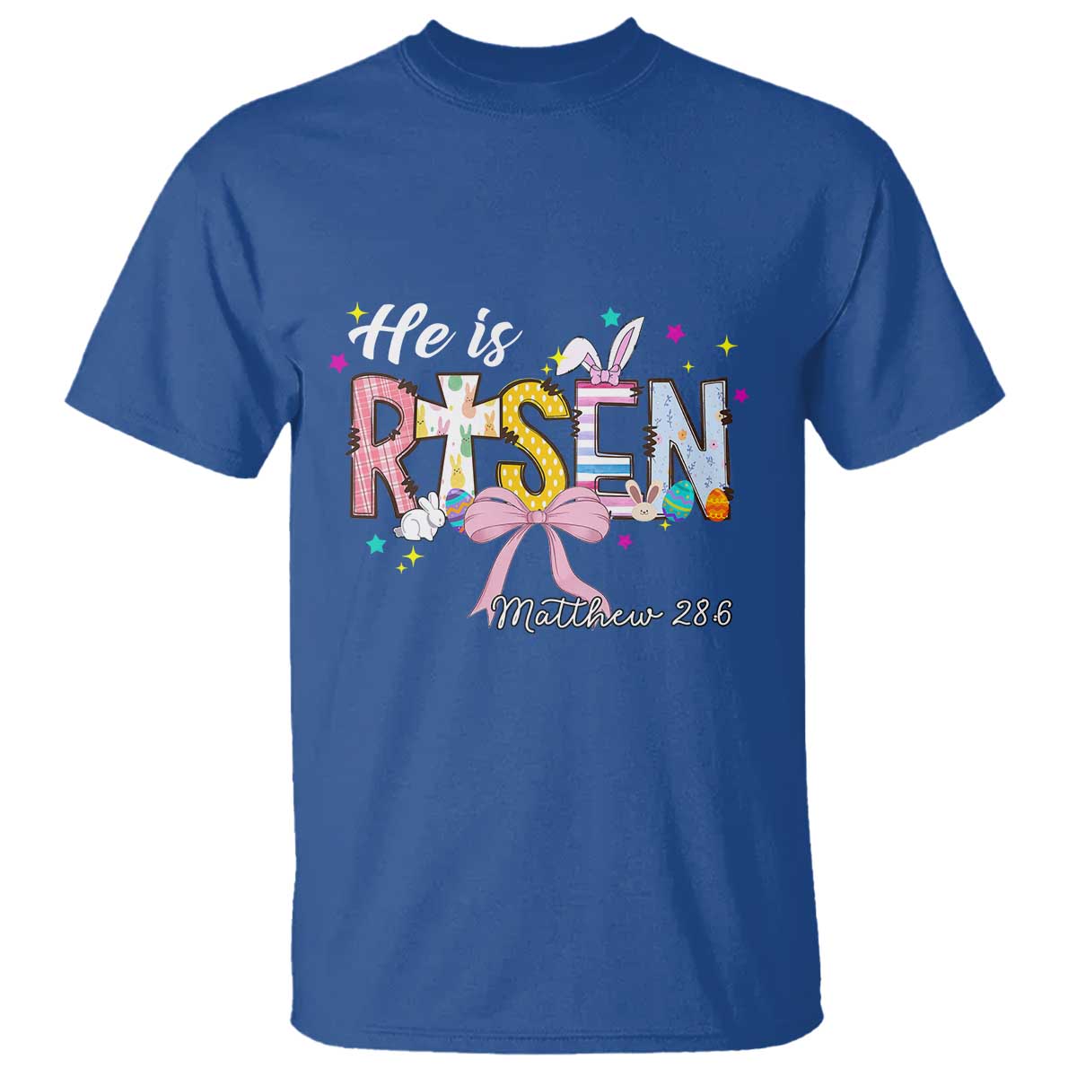 He Is Risen T Shirt Jesus Christian Happy Easter Coquette Cross