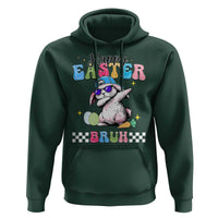 Happy Easter Bruh Hoodie Bunny Dabbing Rabbit Funny Kids Toddler Boys