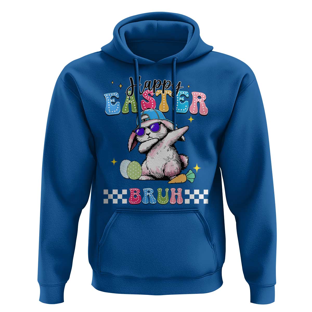 Happy Easter Bruh Hoodie Bunny Dabbing Rabbit Funny Kids Toddler Boys