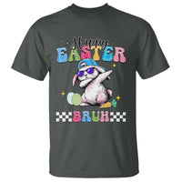 Happy Easter Bruh T Shirt Bunny Dabbing Rabbit Funny Kids Toddler Boys