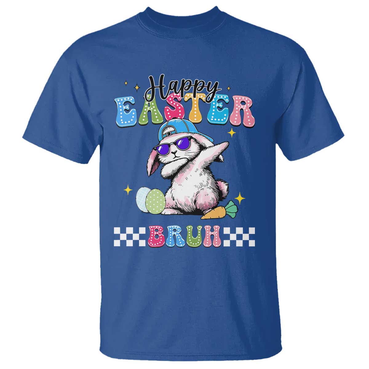 Happy Easter Bruh T Shirt Bunny Dabbing Rabbit Funny Kids Toddler Boys