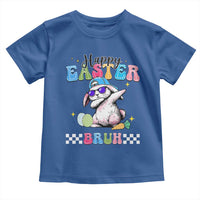 Happy Easter Bruh Toddler T Shirt Bunny Dabbing Rabbit Funny Kids Toddler Boys