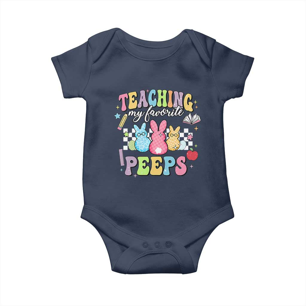 Easter Teacher Baby Onesie Teaching My Favorire Peeps