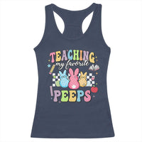 Easter Teacher Racerback Tank Top Teaching My Favorire Peeps