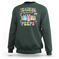 Easter Teacher Sweatshirt Teaching My Favorire Peeps