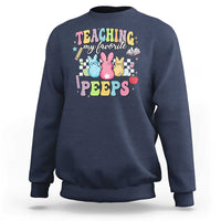 Easter Teacher Sweatshirt Teaching My Favorire Peeps